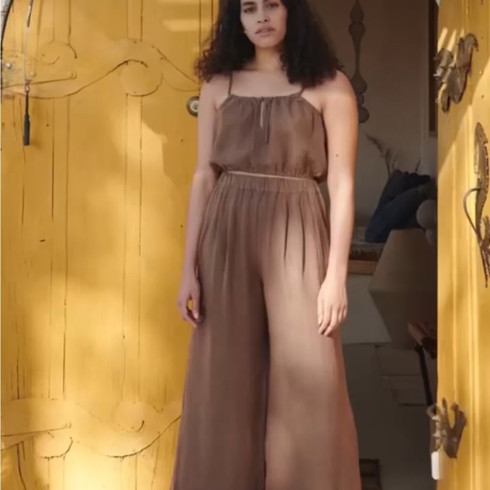 First Rite Tie Tank Blouse - Earth small